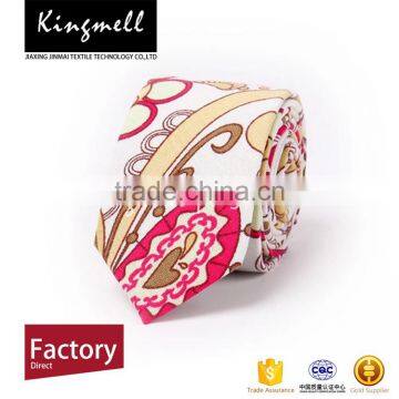 2017 Customized Digital Printed Cotton Linen Necktie Skinny Ties photo-2