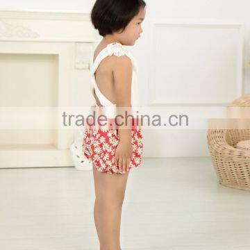 New Design Wholesale Fashion Newborn Baby Girls Floral Romper Infant Bodysuits Adorable Lace Kids photo-2