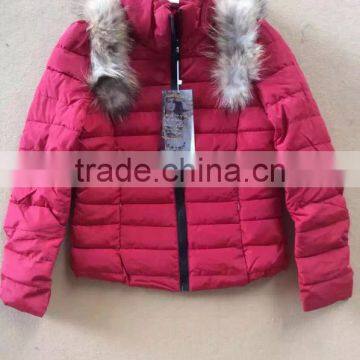 GZY Warm Stocklot Women Winter Coats with Fur Hood