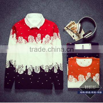 GZY 2015 Hot Selling Men Blank Sweater Korean Style Sweater photo-3