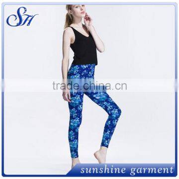 Blue Print Leggings 2017 Brushed Legging Classic Casual Leggings photo-6