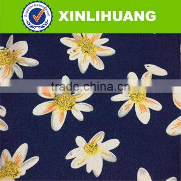Cheap Price Customized Flower 9oz Stretch Denim Print Fabric photo-2