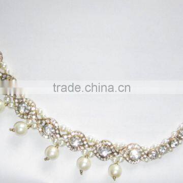 MATHAPATTI Side Passa TIKA Pearl Crystal Hair Accessory photo-3