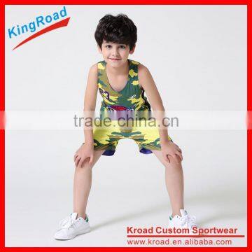 Hot selling custom cheap kids basketball jerseys