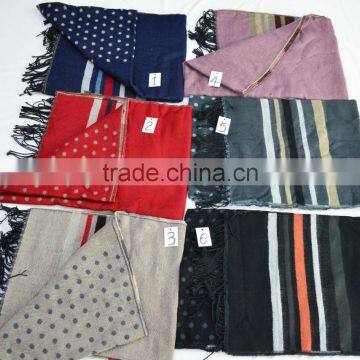 Fashion Hot Stylish Lady Stripe Dot Soft 100%viscose Winter Scarf photo-5