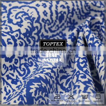 cotton spandex rotary screen printed twill fabric