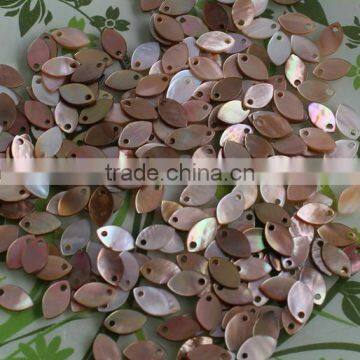 Wholesale Natural Pteria Penguin Shell Charms Pendant 6*10 Single Hole Leaf Shape Charms Jewelry Accessories 2017 photo-3