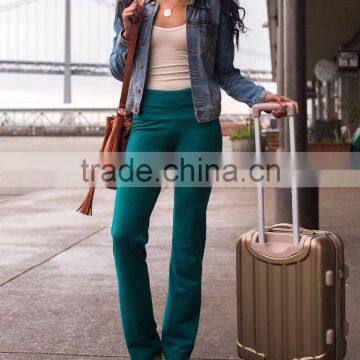 Straight Green Leggings Yoga Pants 88% Polyester 12% Spandex Quick Dry Moisture Wick Sportswear photo-4