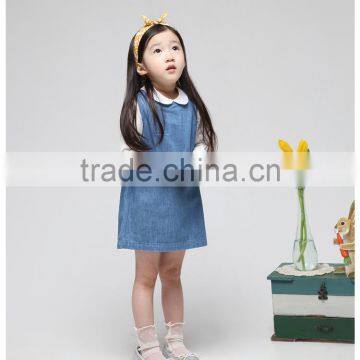 Fashion Girls Jeans Vest Dresses Children's Denim Dress Summer Vest Dress