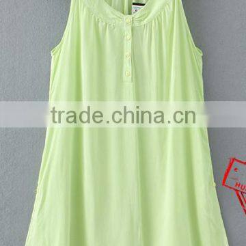 2016 vest 100% cotton dress show thin leisure joker girl dress