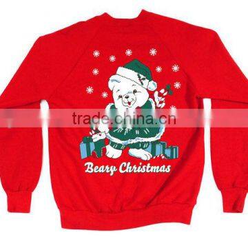 2016 New Design 100% Organic Cotton Ugly Christmas Knitted Pullover Sweater photo-2