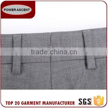 New Design Men Light Grey Checked Formal Pants Designs photo-4