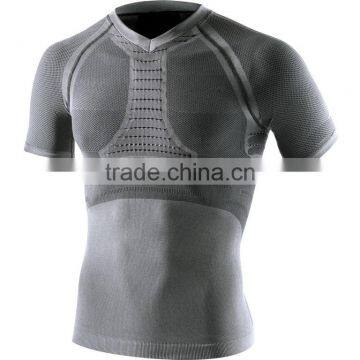 Mens Short Sleeve Spandex Compression Shirt photo-5