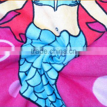 Hotsale Velour Printing Cotton Poncho Towel for Kids,custom Terry Cloth Poncho Hooded Beach Towel for Promotion photo-4