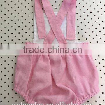 Pretty Fully Lined Lace Panel Linen And Lace Carters Playsuit Romper Jumpsuit photo-3