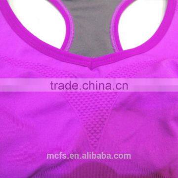 New Purple Wireless Bra Top Soft Plain Sexy Bra Underwear Seamless Fitness Yoga Bra photo-4