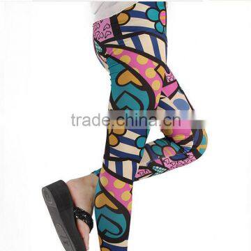 colourful ladies leggings multi color printed leggings