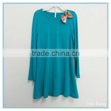OEM Children Girls Long Sleeve T Shirts, Bowknot T Shirts, O Neck T Shirts photo-4