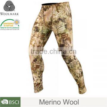 Merino wool men's forest camo motorcycle pants