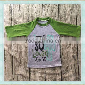 wholesale baby clothes factory price boys Valentine's day T-shirt