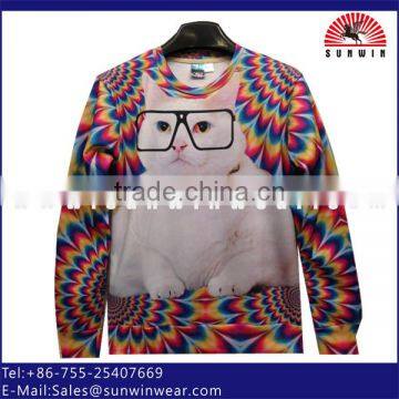 Olive Green Raglan Sleeve Crewneck Wholesale Hoodies photo-3