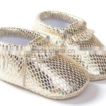 Shinning Leather Moccasins Shoes for Baby, Baby PU Shining Moccains photo-3