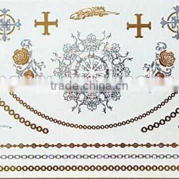 Wholesale Gold and Silver Summer Tattoo Sticker photo-5