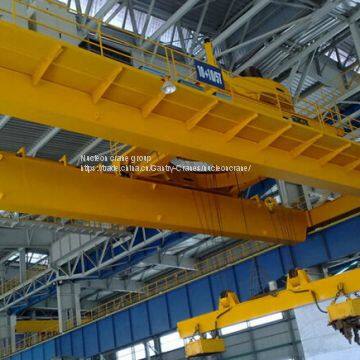 Поворотный телескопический электромагнитный мостовой кран с несущей балкой photo-2