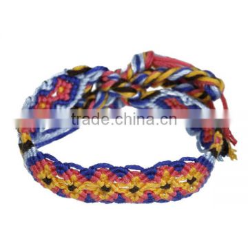 Unique Design Braiding Cord Multicolor Pattern Cotton Boho Chic Bracelets