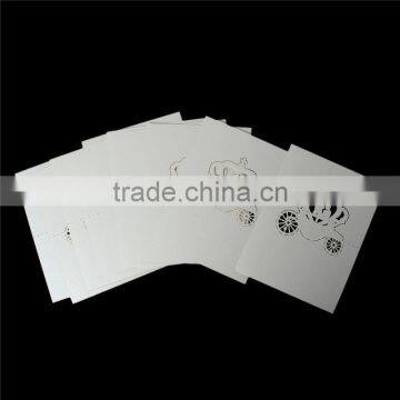 Paper Wedding Party Name Place Cards Crown Hollow Off-white photo-3