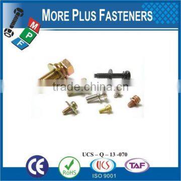 Taiwan Stainless Steel Copper Brass Aluminum Square Washer Hex Head Sem Screw photo-4