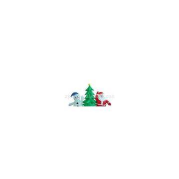 Sell Inflatable Santa Claus with Snowman And Xmas Tree