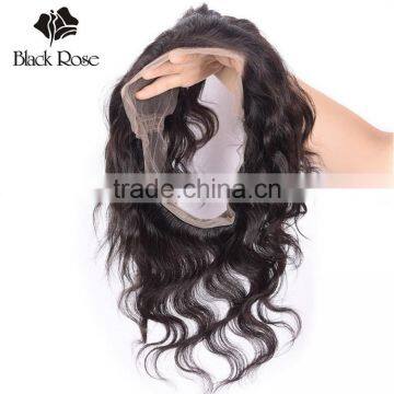 100% Brazilian Human Hair 360 Frontal , 2016 Hot Selling New Arrival Glueless Frontals 360 Lace Frontal Wig With Elastic Band photo-6