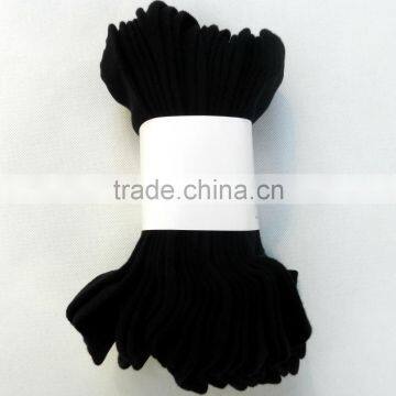 High RICH Cotton 5 or 10 PACK Solid Plain Black Mens Ankle Socks photo-2