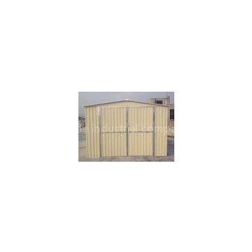 10x8 Prefab Metal Garden Shed For Car Garage , 0.3mm Color Boards / 0.6mm Zinc Steel Frame