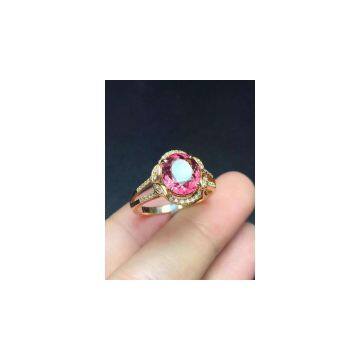 Neefly Nature Tourmaline Ring 18k Gold Diamond M1466R2463 photo-3