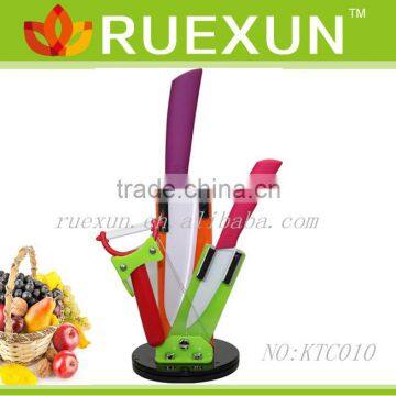 Ceramic knife set with Acrylic block
