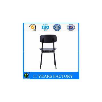 Metal Chair Bent Plywood Seat Red Color Student Study Chair For Office And Family Use