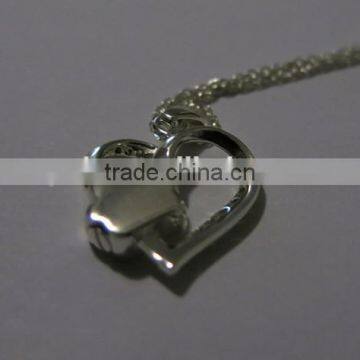 2015 Fashion Love Heart Paw Necklace Heart Necklace Paw Print Necklace New Design photo-2