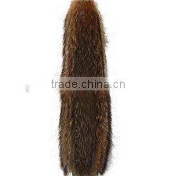 Genuine quality raccoon fur hood for coats /raccoon fur trim