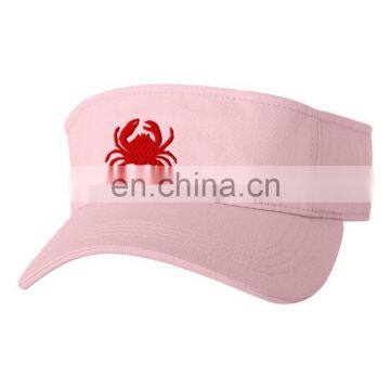 CRAB ANIMAL Emboridery Embroidered Sun Visor Hat