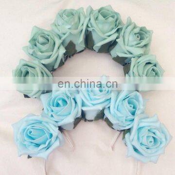 Blue elegant flower crown headband hot sale flower garland FH2198