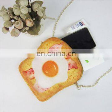 Korean Soft Plush Poached Egg coin purse For Baby Gift