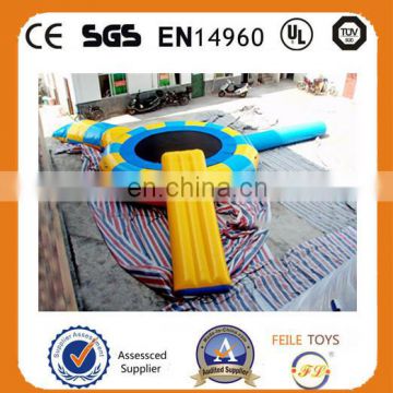 2015 hot selling inflatable water game ,inflatable trampoline,floating water games