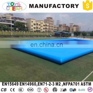 Rectangle inflatable water blue swimming pool for outdoor play