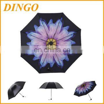 3 fold automatic small umbrella promotional oem design printing