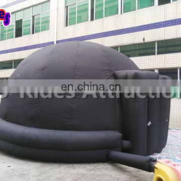 6m black inflatable planetarium dome tent