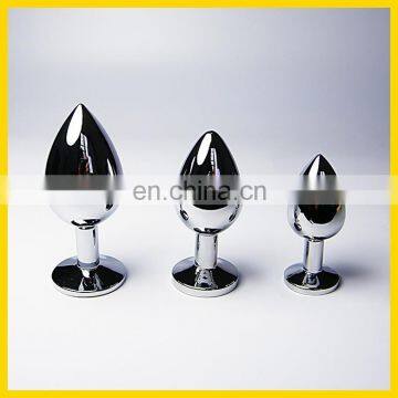 Stainless Steel Chastity Device Stainless Steel Anal Plug photo-2