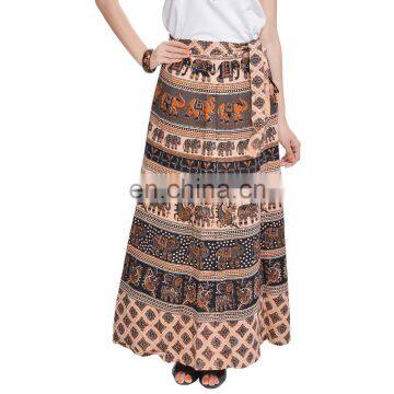 Bagru Print Long Wrap Skirt from Indian for selling on ecommerce website portal or Amazon