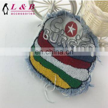 New Design Wholesale Towel Embroidery Patch With Denim photo-3